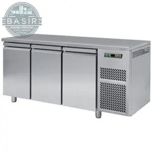 banco frigo in acciaio tre ante