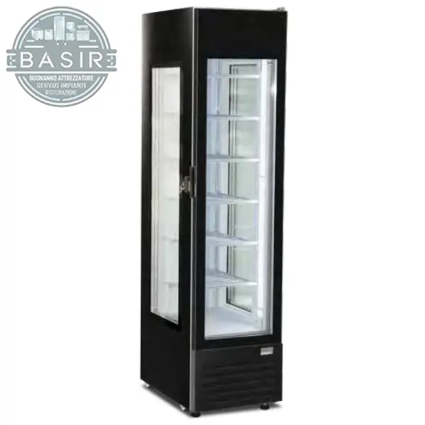 espositore gelato verticale glamour nero