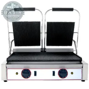 piastra doppia grill in ghisa basir
