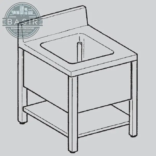 lavello 1 vasca disegno tecnico